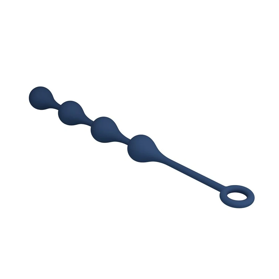 MR PLAY - BLUE SILICONE ANAL BEADS SIZE M 33 CM